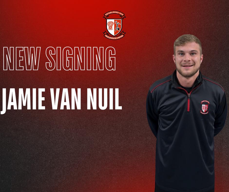FauldhouseFC's tweet image. @Fauldhouseutd1 @DerekJSharp The Club are delighted to announce the capture of talented left sided player Jamie Van Nuil.