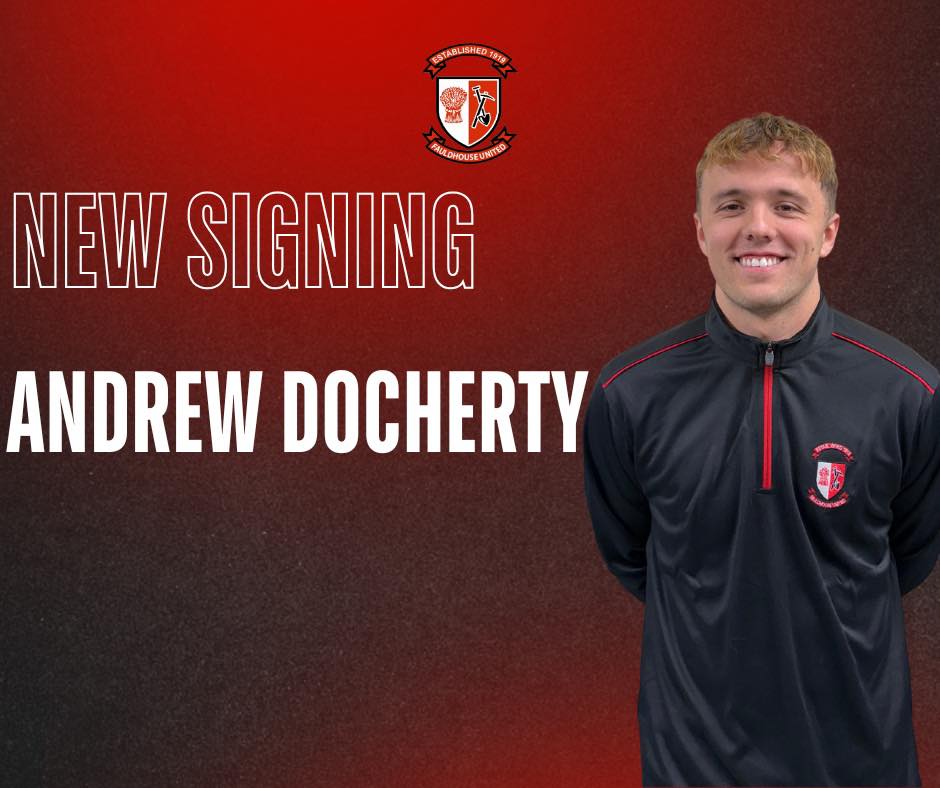 FauldhouseFC's tweet image. @Fauldhouseutd1 @DerekJSharp The Club are delighted to announce the capture of talented right sided player Andrew Docherty.

Andrew joins us from Lesmahagow