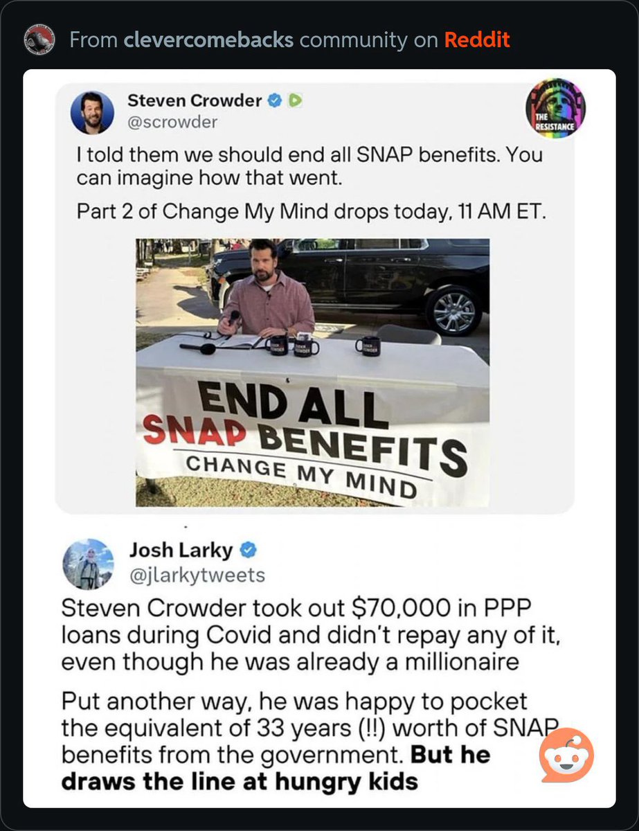 Steven Crowder is a piece of shit human being. Change my mind.