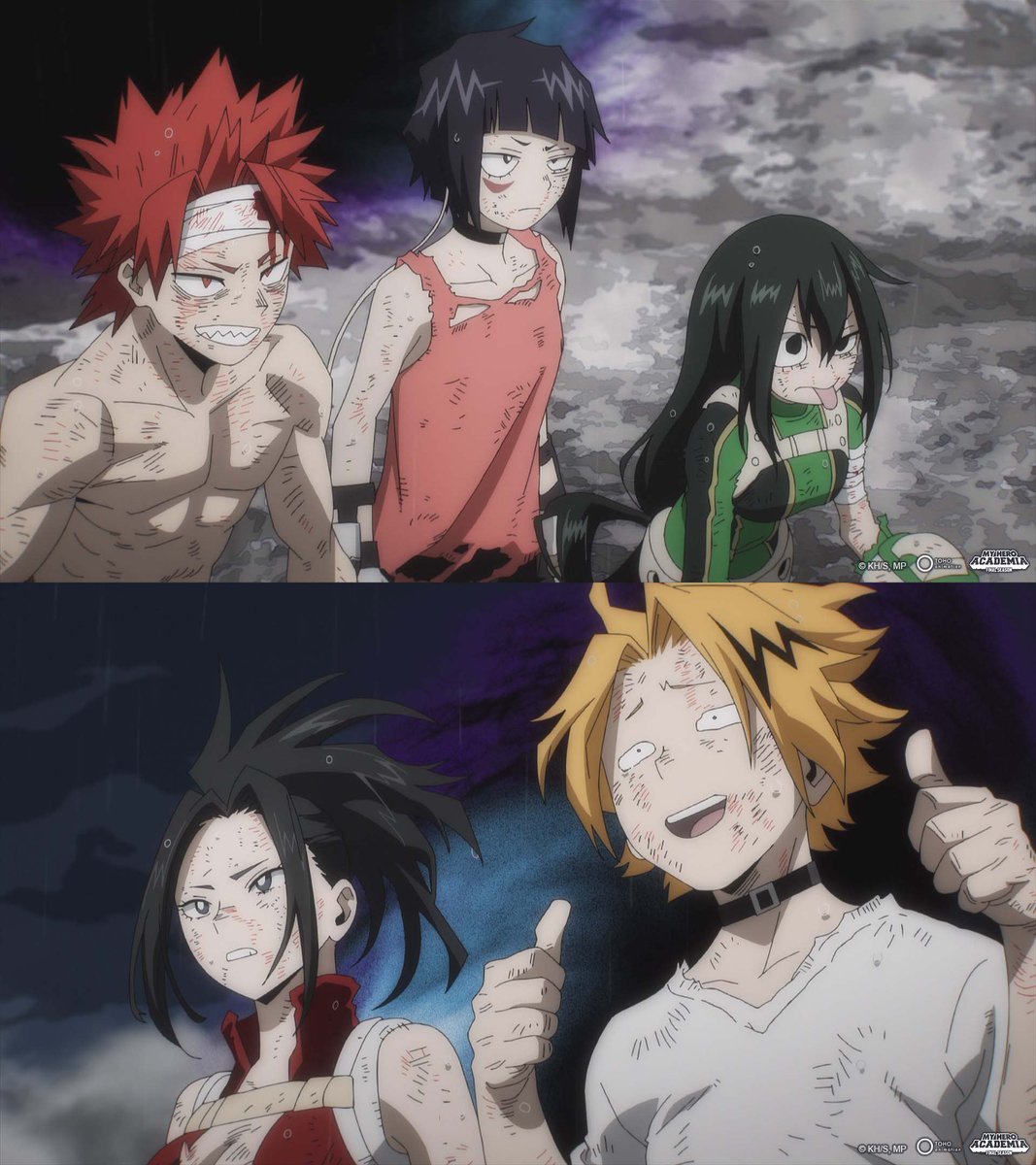 Crunchyroll's tweet image. Because of Deku, they&apos;ll keep on going! 🔥 (via My Hero Academia FINAL SEASON)