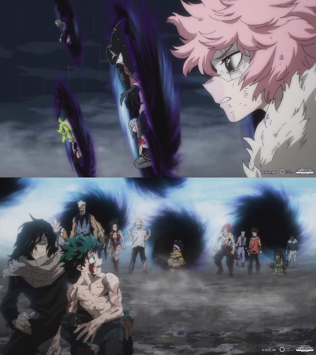 Crunchyroll's tweet image. Because of Deku, they&apos;ll keep on going! 🔥 (via My Hero Academia FINAL SEASON)