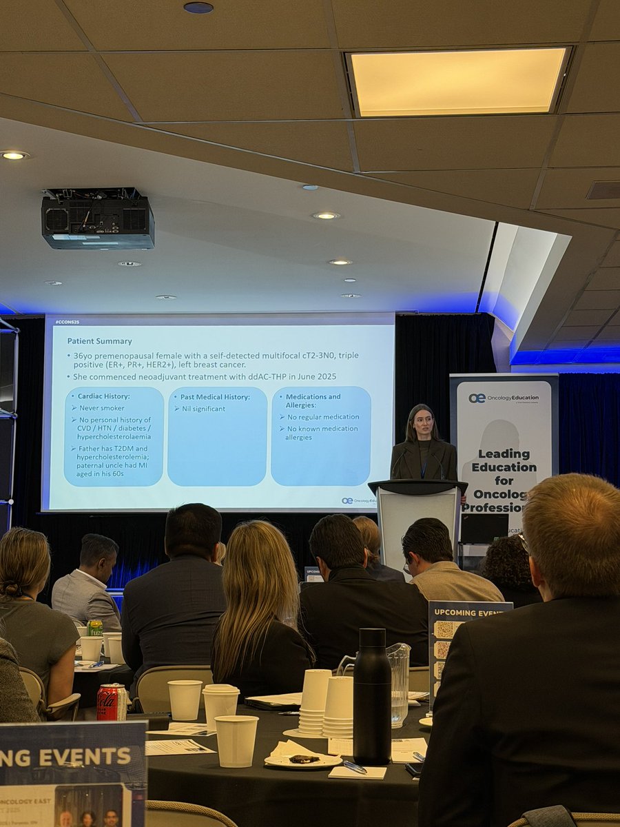 drchrisyu's tweet image. Ending day 1 of @CCardiacON 2025 by discussing everyday clinical #cardioonc challenges. 5-FU vasospasm, anti coagulation management in hematological malignancies &amp;amp; LV Dysfn during cancer therapy @AZafar_MD Dr Karine Ronan, Dr Ian Paterson &amp;amp; Dr Kai Wu