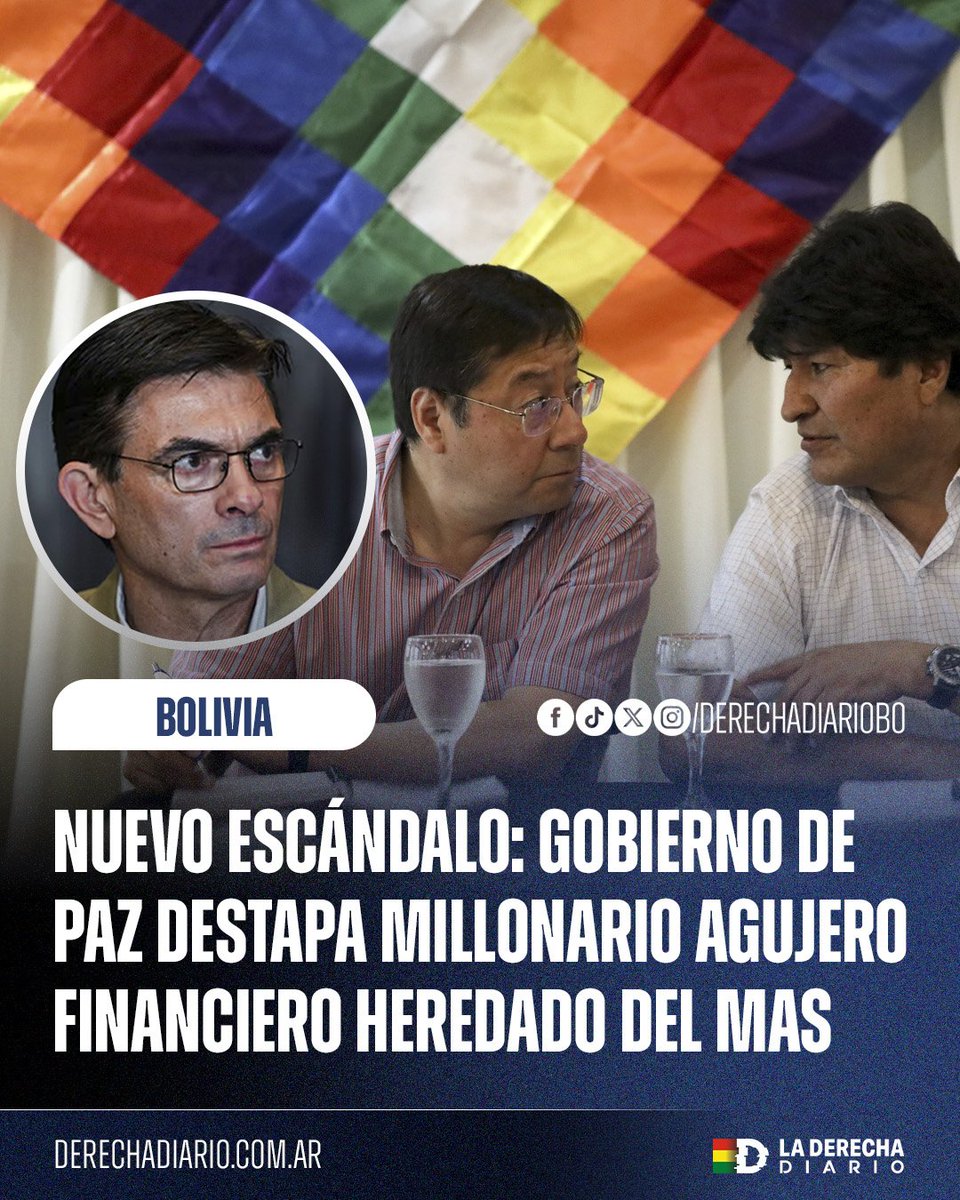 DerechaDiarioBO's tweet photo. 🚨🇧🇴 | PAZ REALIZA UN HALLAZGO EXPLOSIVO: El Ministerio de Economía confirmó que el gobierno del comunista Luis Arce omitió registrar más de Bs 7.000 millones en obligaciones estatales, un acto que incumple la norma y que ahora será sometido a investigación formal. https://t.co/izR9XHs4bu