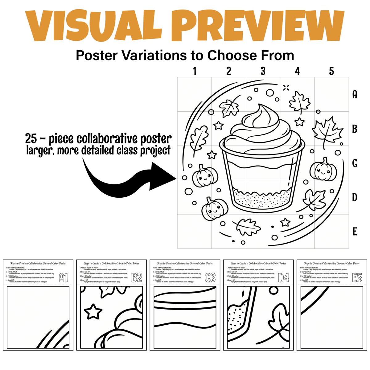 AvenuesLearning's tweet image. Bring fall movement to your classroom! 🍁🥧✨
This Pumpkin Pie Cup With Swirly Fall Breeze Collaborative Poster is perfect for Thanksgiving lessons, November centers, and autumn hallway displays.
#Thanksgiving #ElementaryArt #CollaborativePoster

teacherspayteachers.com/Product/Pumpki…
