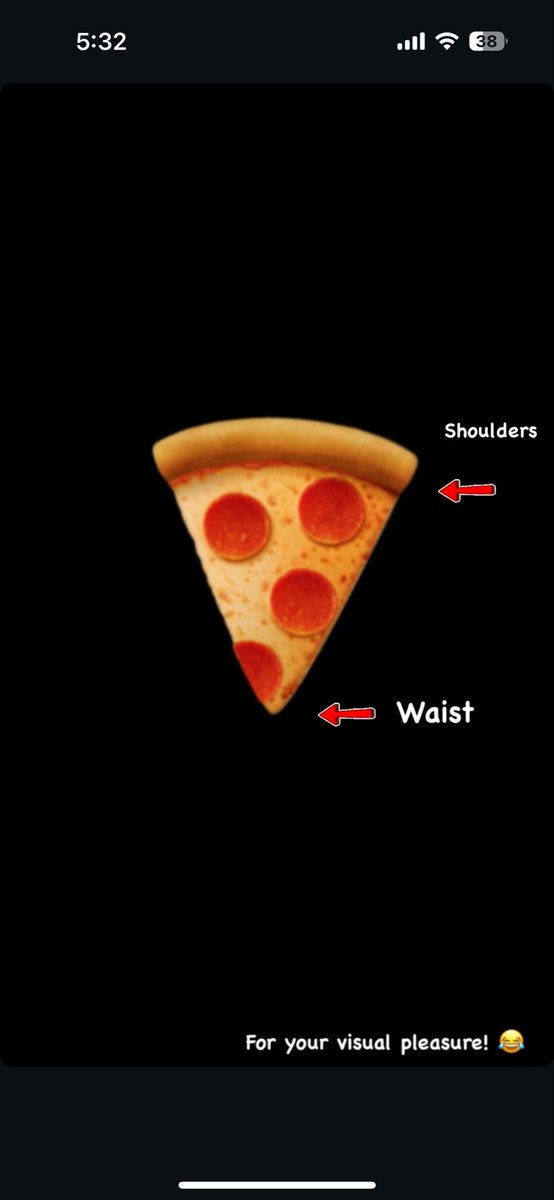 ShawnIsaiah85's tweet photo. Someone told me that I'm shaped like a slice of NY pizza! That made me feel so good! lol https://t.co/gWxKJFGlxh