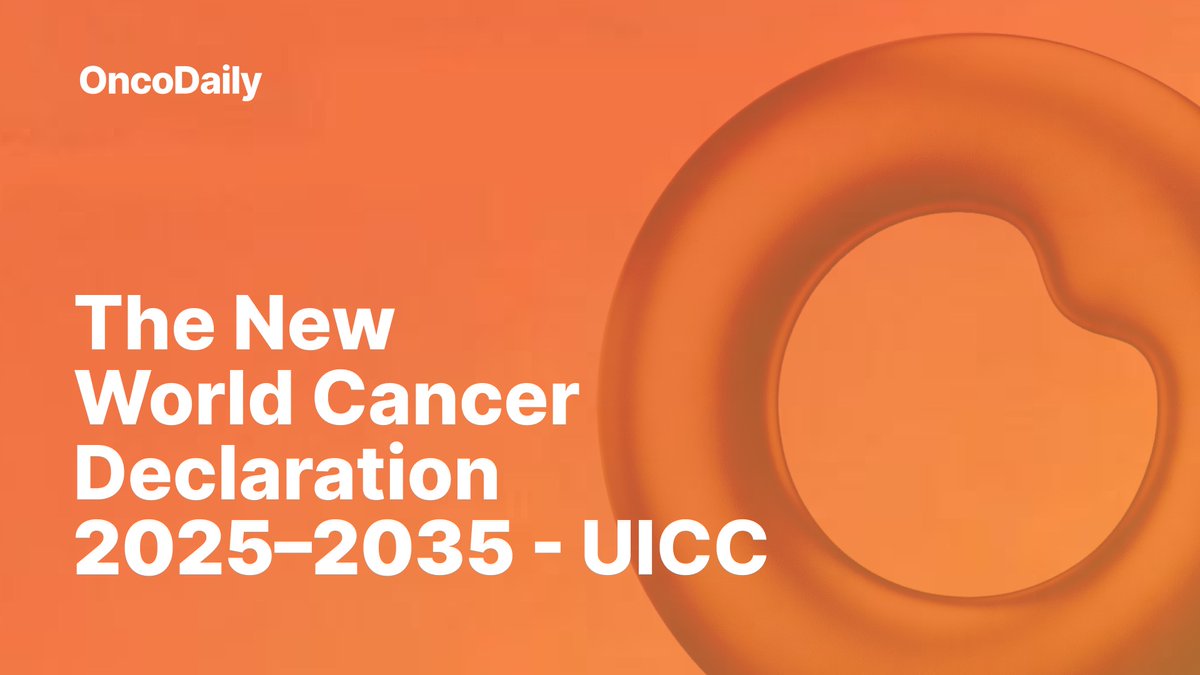 oncodaily's tweet photo. UICC - The New World Cancer Declaration 2025–2035  
@uicc @ulrikaarehed 

https://t.co/XFACh3Vbwm 

#Cancer #Medicine #Health #Oncology #OncoDaily #UICC #WCLS2025 #WorldCancerDeclaration #MedX #MedNews #MedEd https://t.co/I9jmYlqMUw