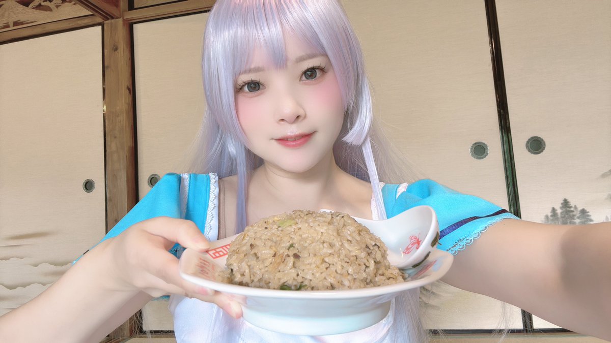 おはよ
朝チャーハンだよ

#サマポケ #SummerPockets  #コスプレ