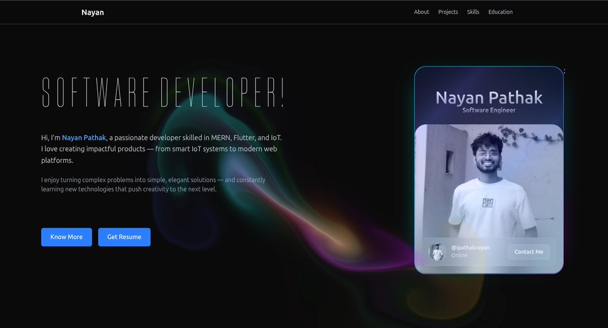 ipathaknayan's tweet image. Back from the void…
What’s everyone building this week? Currently deep in the portfolio glow-up (WIP sneak peek) 🔥
#buildinpublic #indiedev #webdeveloper #reactnative   #reactjs