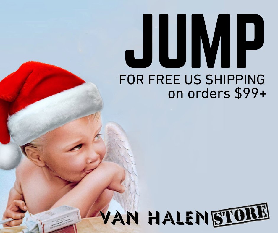 JUMP for free US shipping on $99+. #vanhalenstore #christmasgifts #EVH #vanhalen #officialmerch vanhalenstore.com