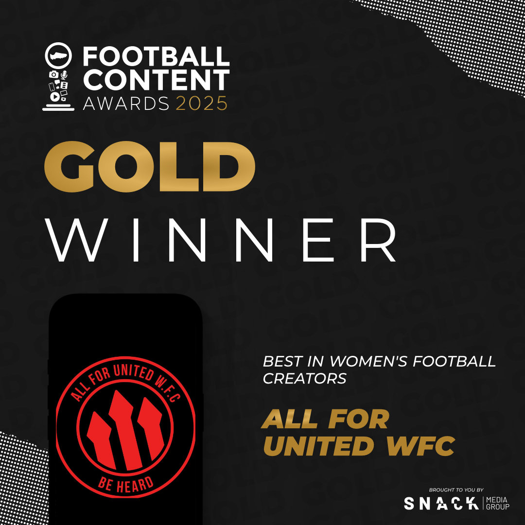 The_FCAs's tweet image. 🥇⚽️ The Best In Women&apos;s Football - Creators Gold Award goes to... All For United WFC @AllForUnitedWFC