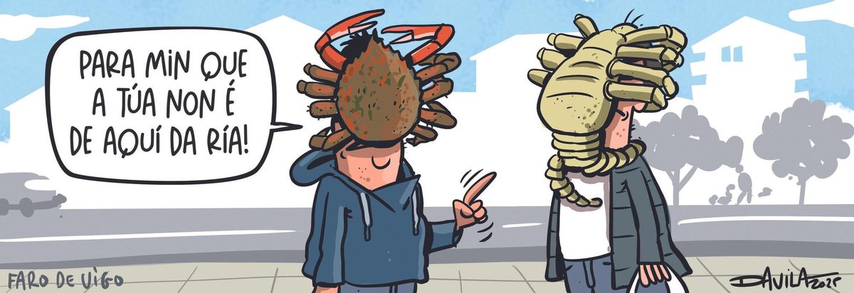 FansLuisDavila's tweet image. Marisco foráneo
#OMar 
#HumorGalego #Davila
⬇️ 𝐌𝐚́𝐢𝐬 𝐡𝐮𝐦𝐨𝐫 𝐞𝐧 𝗜𝗡𝗦𝗧𝗔𝗚𝗥𝗔𝗠 ⬇️ 
instagram.com/fans_de_luis_d…
farodevigo.es/opinion/humor