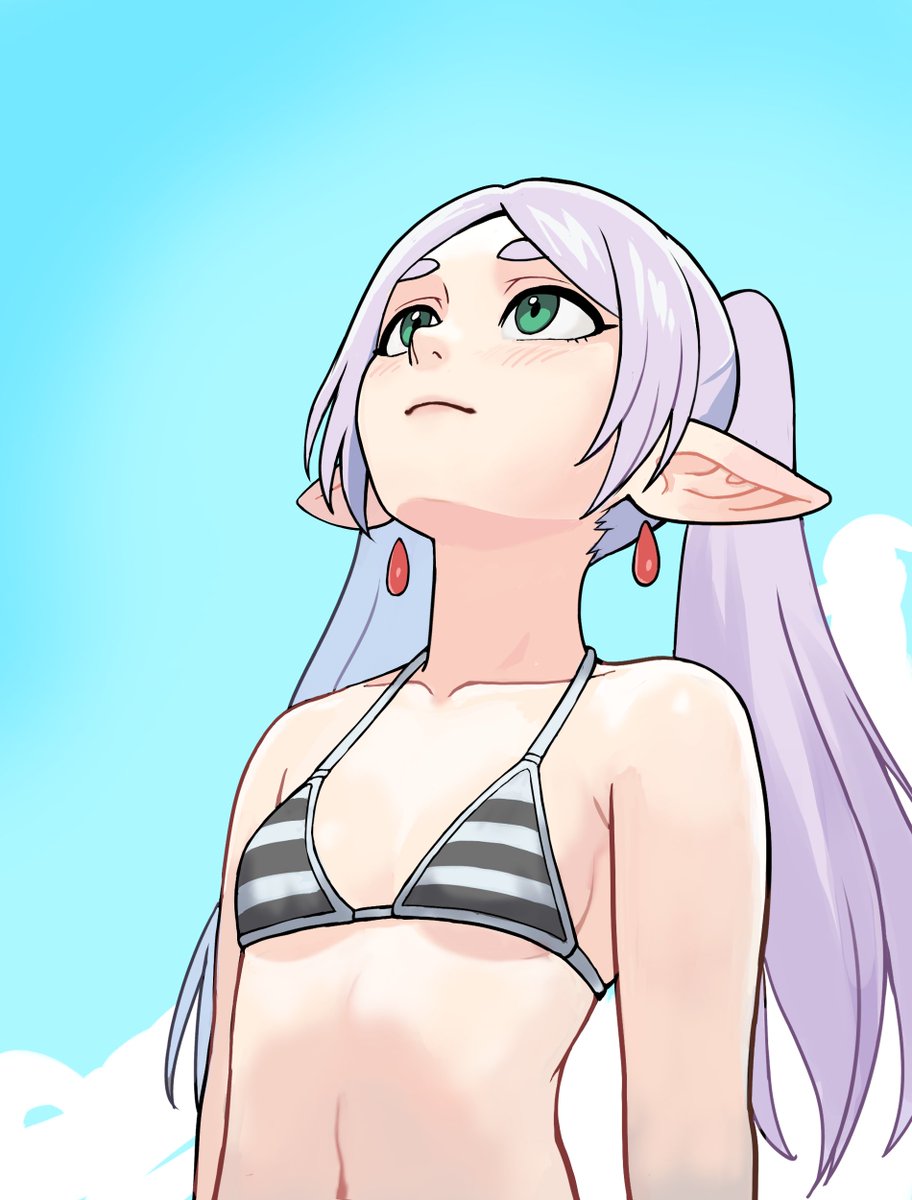 watcher_hollow's tweet image. The Frieren head angle thing. Bro told me to quote the guy who started it.