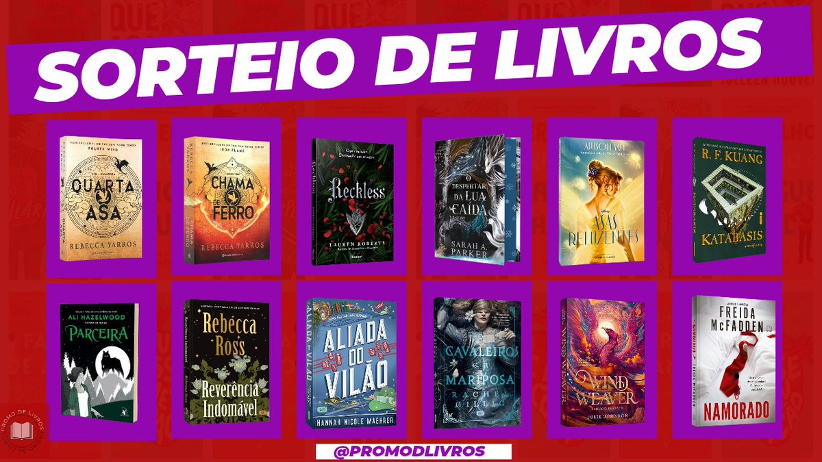 SORTEIO DE LIVROS/PIX 🌟

🏆 Prêmio: 2 livros da seleção ou R$120,00 no pix

📍 Regras: 

• Seguir <a href="/Promodlivros/">Promo de livros 📚</a> e <a href="/promoachadinhos/">Raposito | Cupons e Ofertas</a>
• Dar RT nesse Tweet (sem citar)
• Entrar no canal do telegram:
t.me/promocoeseacha…

Resultado: 01/12

Boa sorte a todos! 🍀