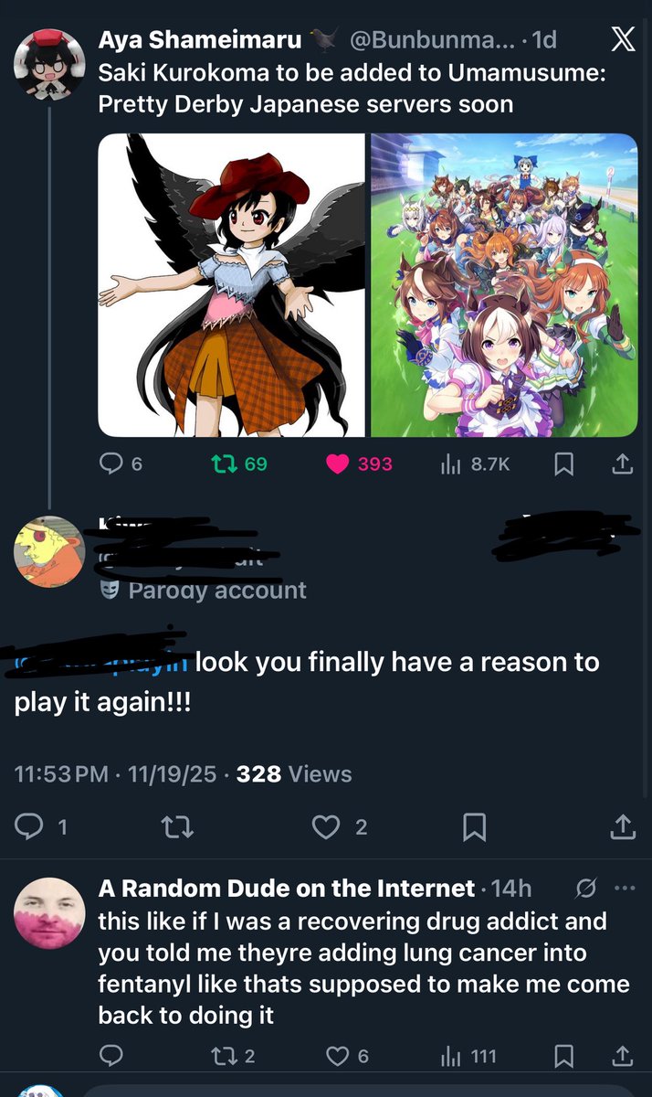 GospelBurnout's tweet image. That Aya account gets some of the best comments