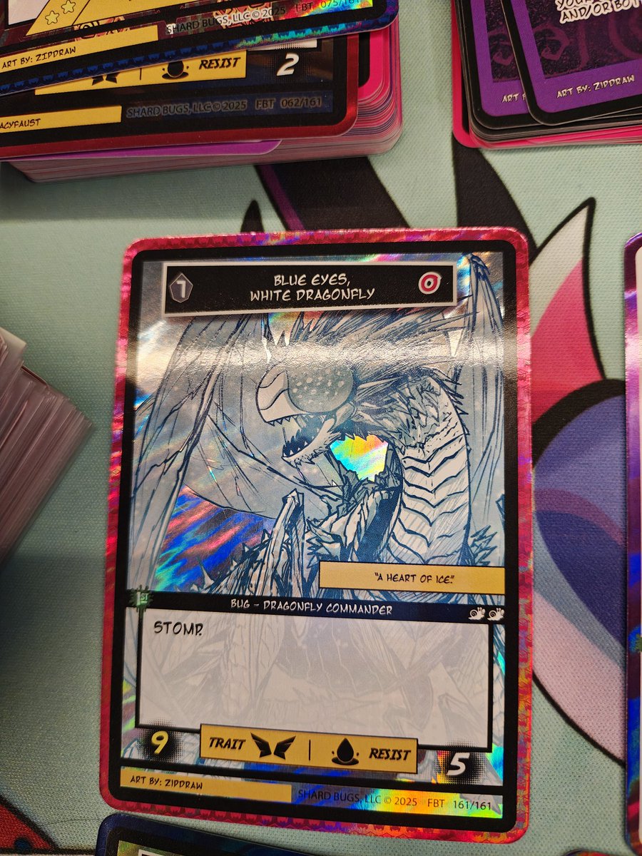 squeak3rs's tweet image. Never been into trading card games... Until I realized there&apos;s a BUG ONE! They look so good... and the style is just top tier!