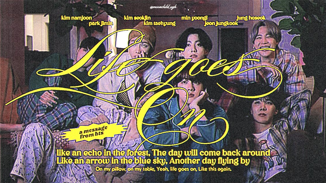 moonchild_ugh's tweet image. 5 years with &apos;life goes on&apos; 🎞˙✧˖