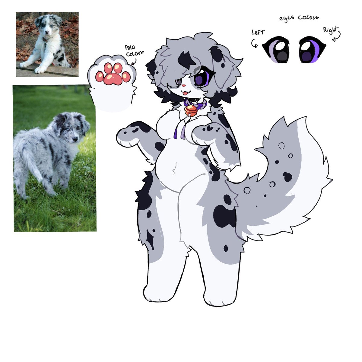 Tobyz3ra_'s tweet image. Ref sheet of diana!! My new dog and truesona!!
its also a old drawing, BUT SHE IS SO PRECIOUS AAA