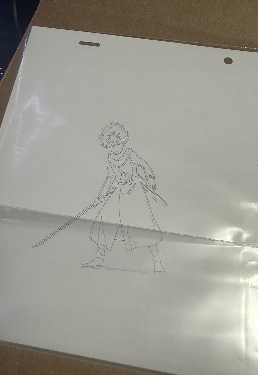 Genga of Hiei from YuYu Hakusho, this shit is getting framed indubitably ‼️