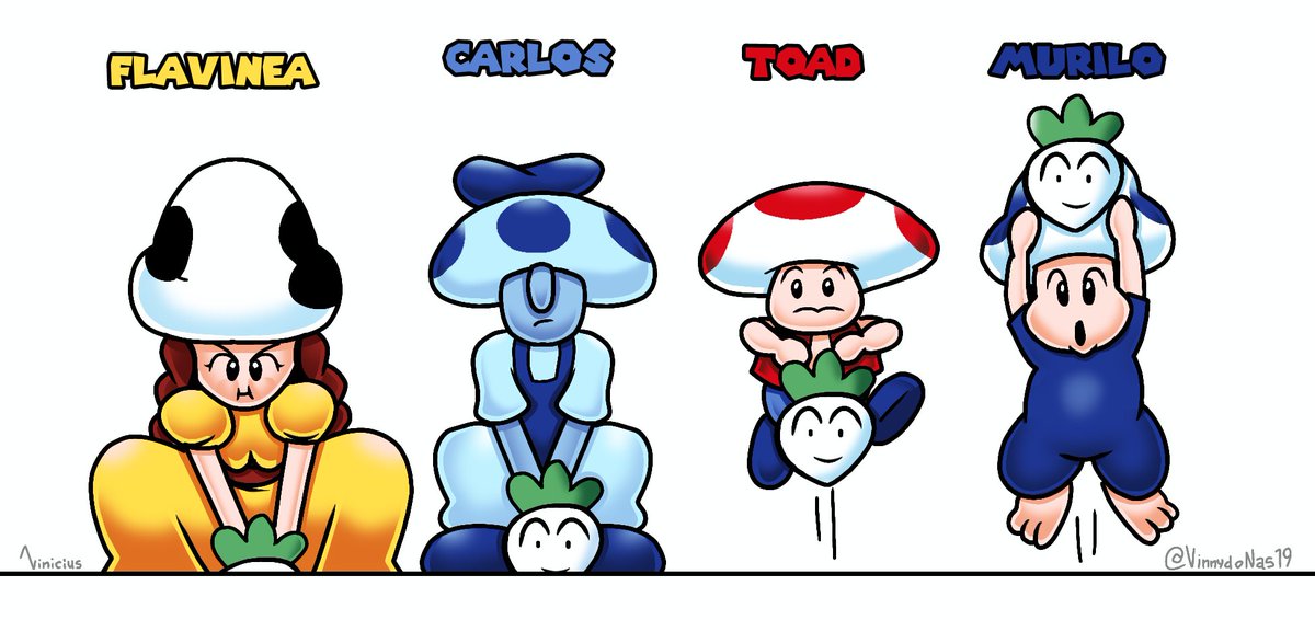 VinnydoNas19's tweet image. 🍄 Super Toads 2 🍄

E se no Super Mario Bros. 2 você só pudesse jogar como um Toad ? 
Dei nome pra cada um , o nome levemente baseado no episódio que eles aparecem no desenho do Mario da DiC !

Flatbush Koopa , True Colors e Mush-Rumors !
