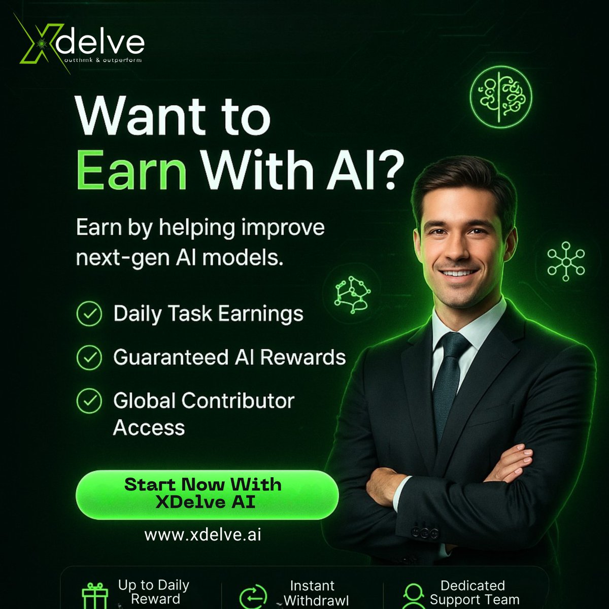 xdelveai's tweet photo. Real income. Real AI. Real results. Join xDelve AI and earn from the world’s fastest-growing AI ecosystem.  Real income. Real AI. Real results. Join xDelve AI and earn from the world’s fastest-growing AI ecosystem. #xDelveAI  #AIModelTraining #SmartOpportunities #WorkWithAI https://t.co/CWFkfDSTRe