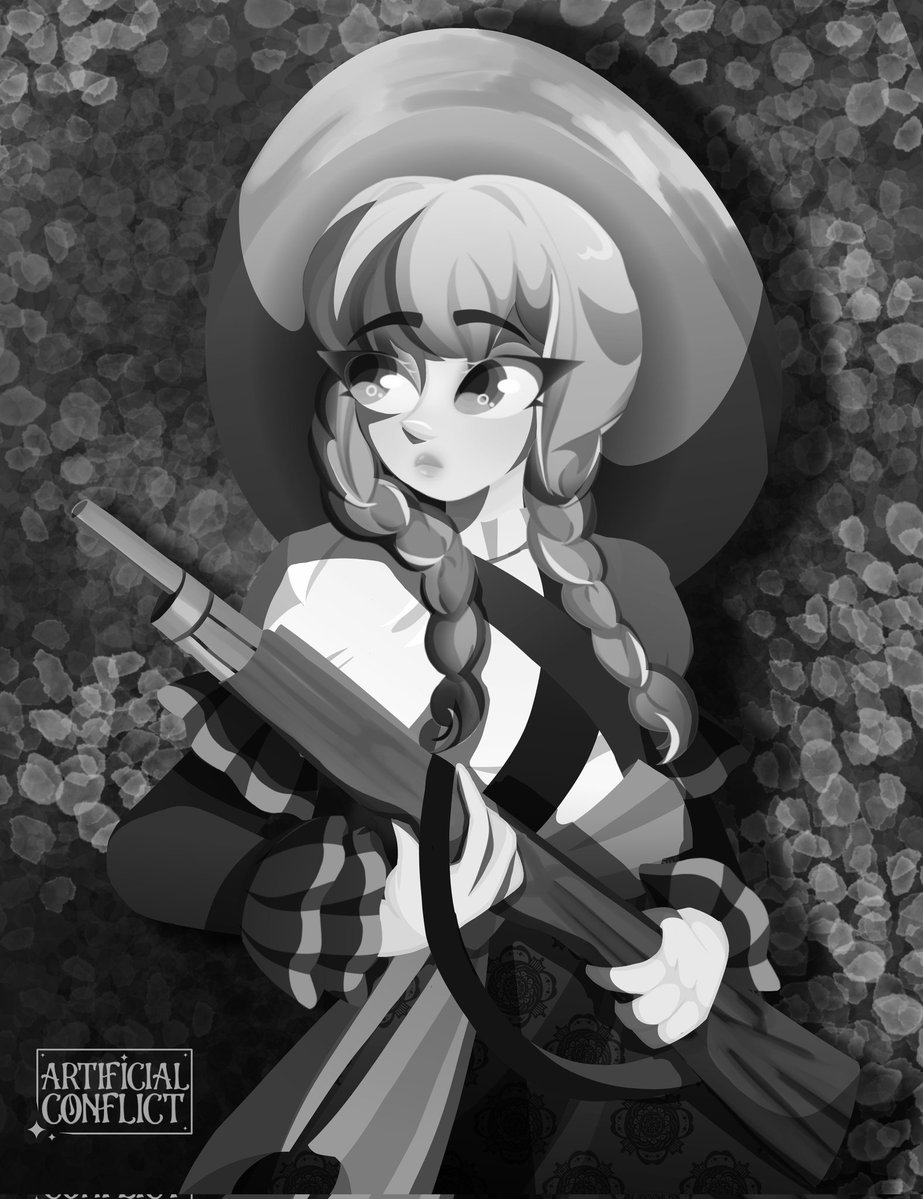 artificialcflct's tweet image. version a blanco y negro 🐭🩶🖤🤍 &apos;- 

#HatsuneMiku #mikufanart #fanart