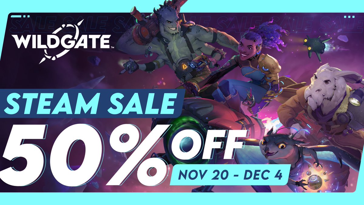 Wildgate is on sale at up to 50% off on Steam - our deepest discount yet!

If you enjoy your time in our Free Weekend or Free Trial, lock in your copy before December 4. Buy the game after trying, and you'll keep any progress you made playing. 

We’ll see you in the Reach!