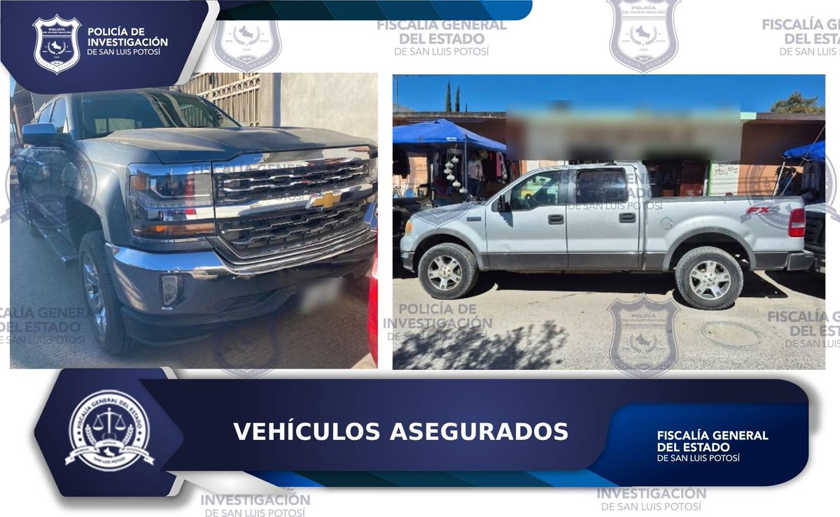 FiscaliaSLP's tweet image. #FGESLP | FGESLP Policía de fgeslp asegura dos vehículos en la zona media potosina.
Más información: shre.ink/qwsn