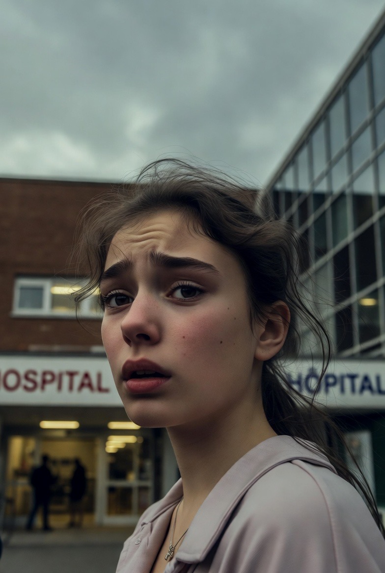 The first sentence I wrote today (CHANGERS): Though familiar, the voice seemed so out of place in this dreadful moment outside the hospital that it took her a moment to place it.

Not much for @Grok to work with, since I provided no other prompt except to say the character is a