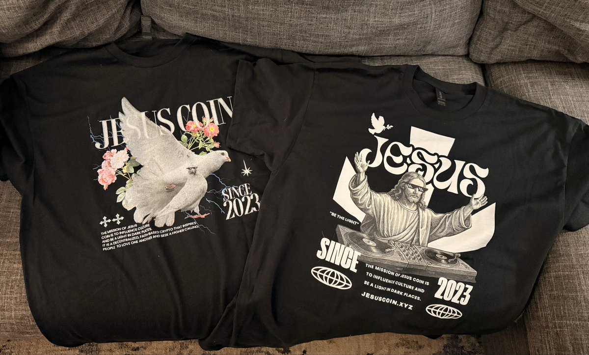 The $JESUS merch has arrived. Love them!

<a href="/jesustokens/">$JESUS 🙏</a> 
<a href="/xCryptoChurch/">Crypto Church 🙏</a> 
<a href="/JesusEvrywhere/">$JesusIsEverywhere</a> 
<a href="/XPXtoken/">XPX Token</a> 
Justshopcrypto.com