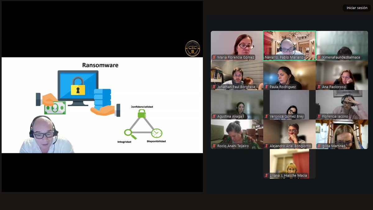 ¡Hoy en la XXIV Edición del Programa CEC!

📚Unidad 12: Data Privacy y Cyber Security. A cargo de Agustín Allende y Pablo Navarro.

☕ En formato #virtual con 131 asistentes.👏

🏅 Más info del Programa CEC: eticaycompliance.org/certificacion/ 

#AAEC #CEC #Compliance #Ética