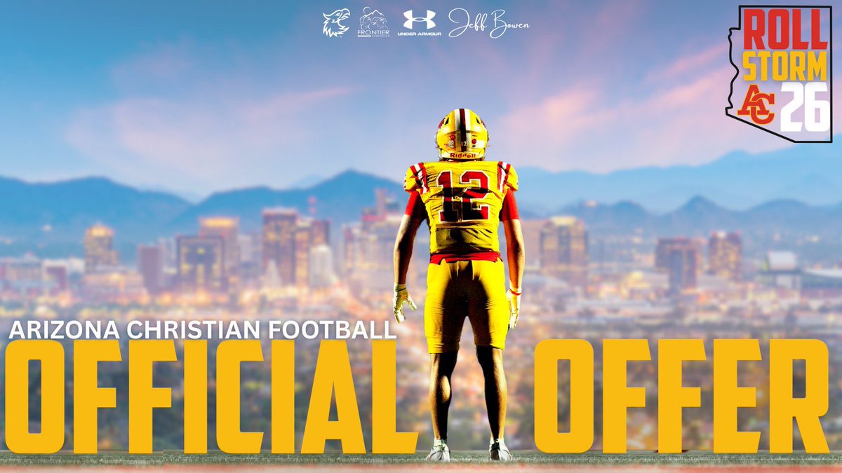 #AGTG Blessed to Receive an Offer from Arizona Christian University  <a href="/CoachM_Justin/">Marcellus Justin</a>, <a href="/KelleyBeMoore/">Kelley Moore</a>, <a href="/JeffBowenACU/">Jeff Bowen</a> , <a href="/firestormfb/">ACU Football 🔥</a>, <a href="/CoachRT1988/">Rafael Thomas</a> <a href="/SkeeterRecruits/">USVSUS</a> <a href="/coachfire98/">Saphire Cervantes</a> <a href="/CoachWritt/">Jon Writt, M.Ed.</a> <a href="/velasquezcoach/">Justin Velasquez</a> <a href="/Coach_Addie2/">Addison McGee, B.Sc.Kin</a> 
#USVSUS