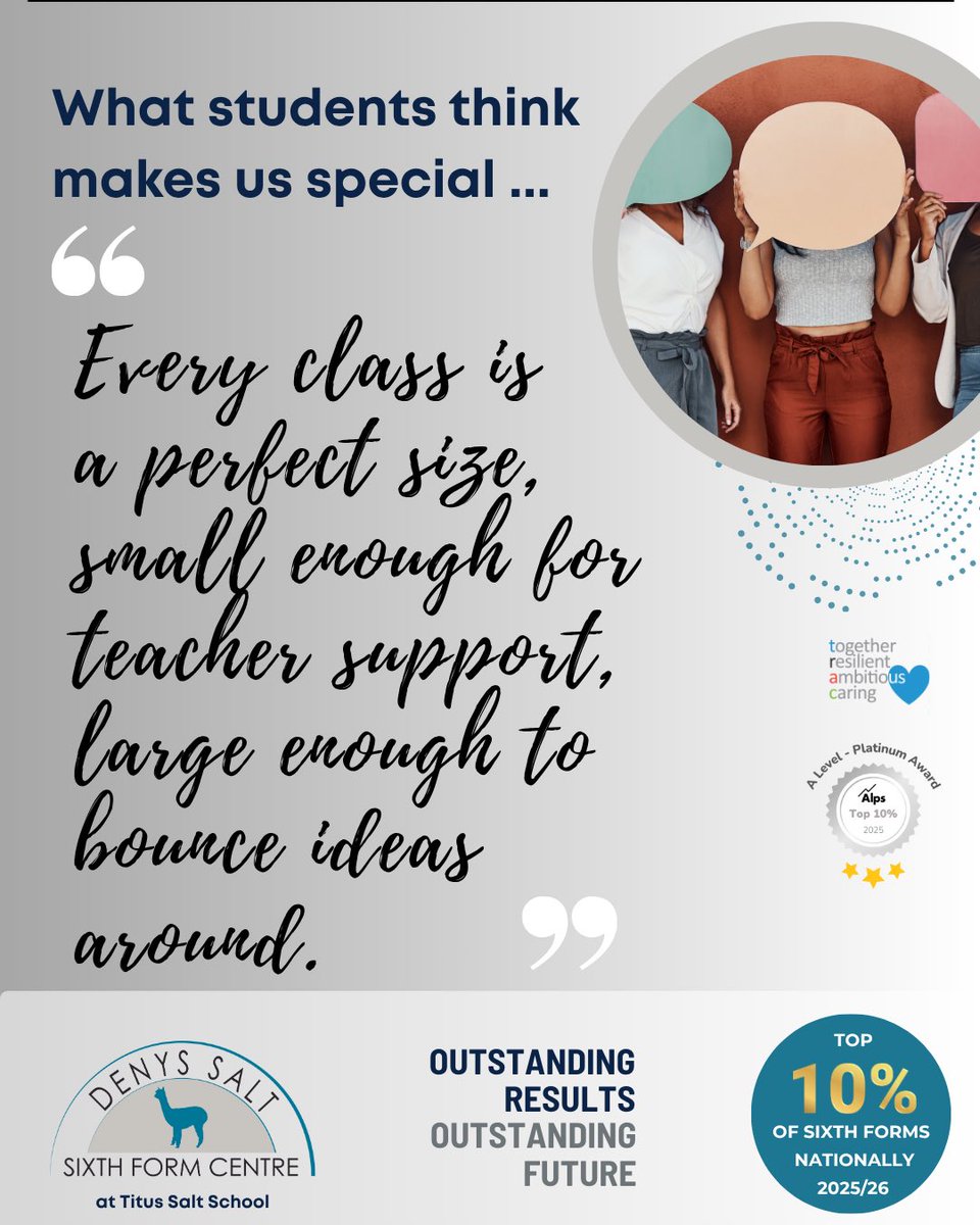 Thursday night good vibes for Sixth Form applicants 😌 More top reasons to apply 👊

🔗in bio for more information 

<a href="/titussaltschool/">Titus Salt School</a> #applynow #year12 #bradford