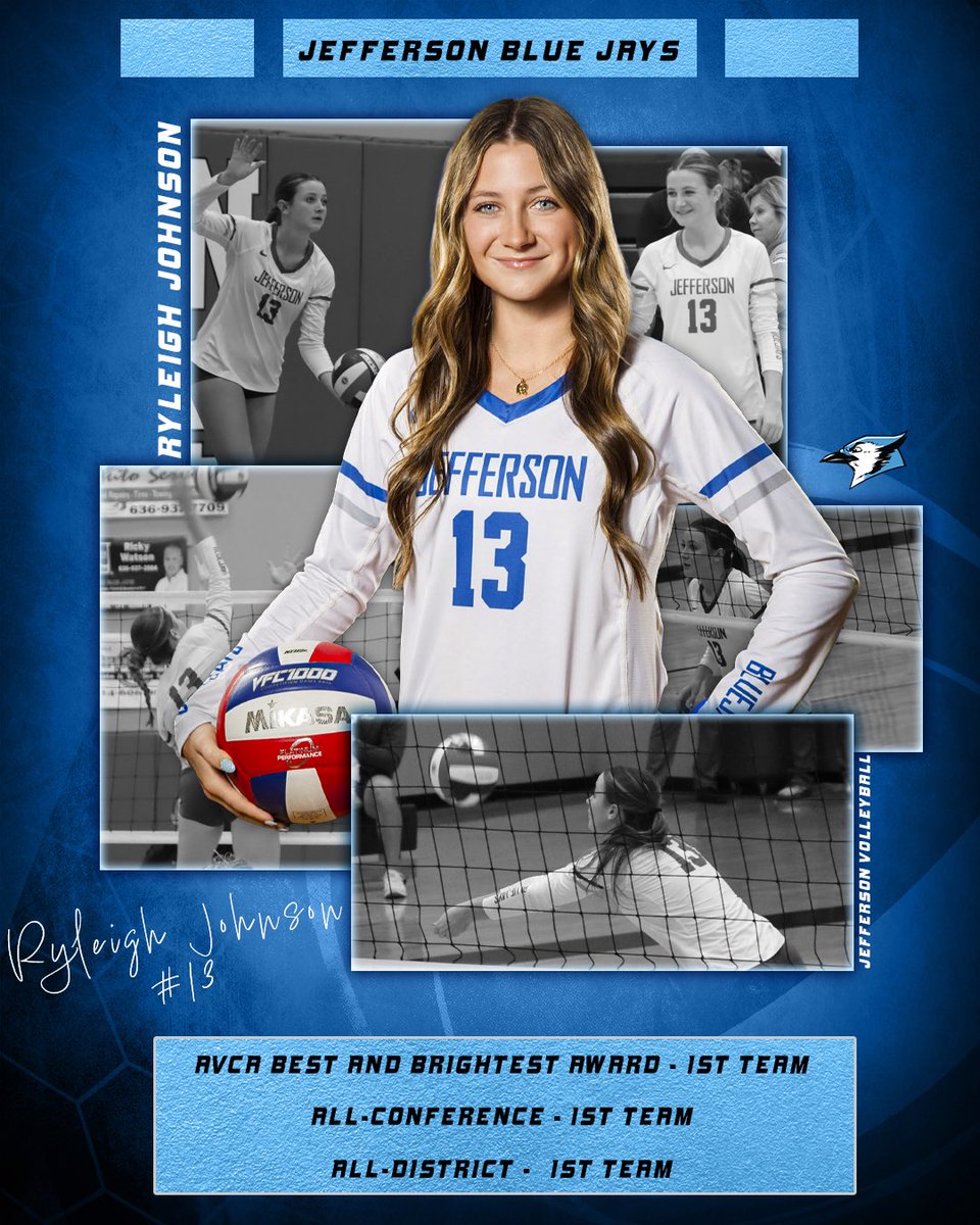 CONGRATULATIONS to our Senior <a href="/ryleighjohn13/">Ryleigh Johnson</a> for her Post Season Honors! She ended her career w 473 Kills 69 Total Blocks &amp; 230 Digs! <a href="/LiveStreamSTL/">Live Stream STL</a> <a href="/STLhssports/">STLhighschoolsports</a> <a href="/myleaderpaper/">Leader Publications</a> <a href="/KFMOsportsVB/">KFMOsports</a> <a href="/PrepDig/">Prep Dig 🏐</a> <a href="/AVCAVolleyball/">AVCA</a>