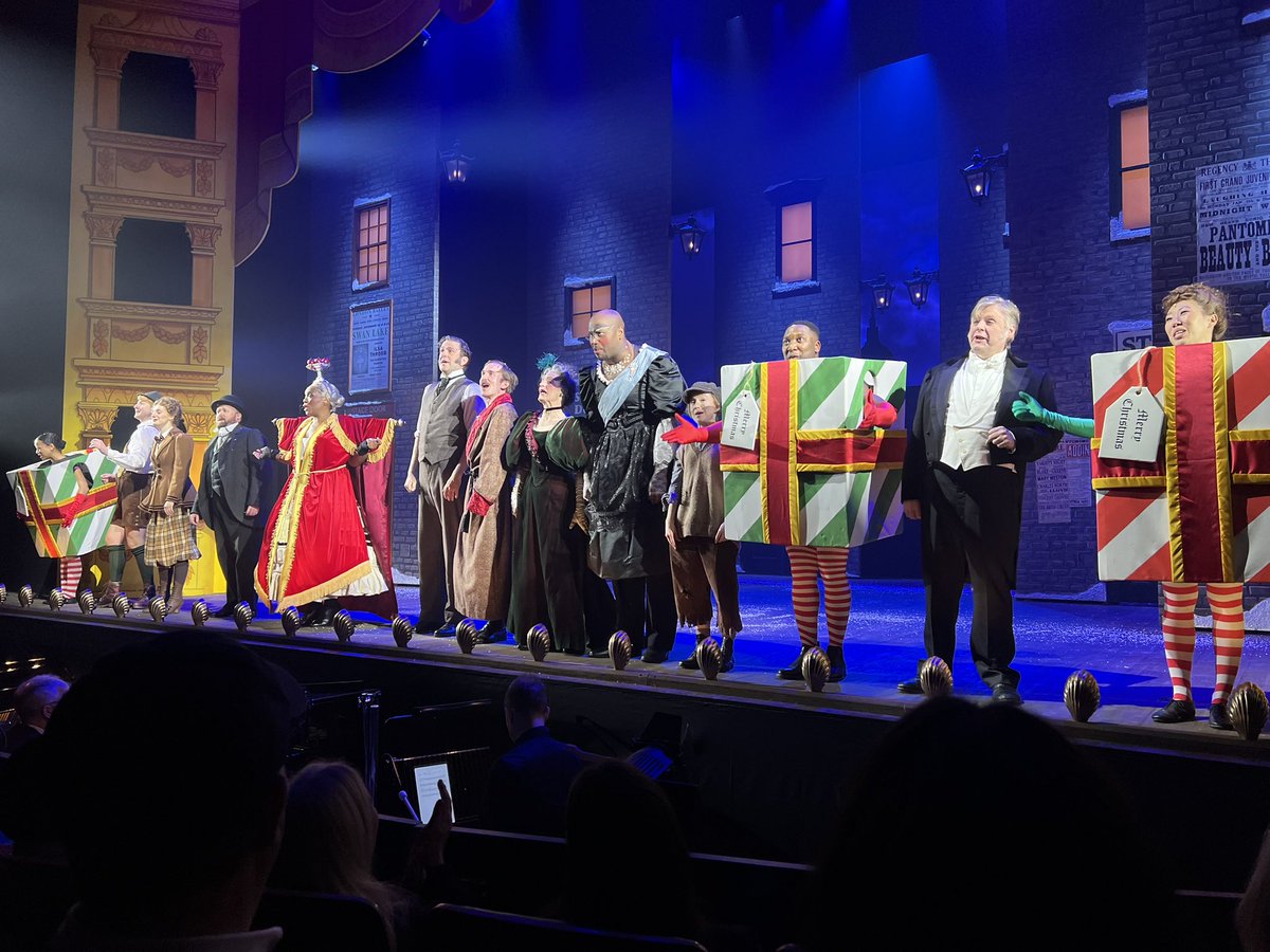 Tonight I saw Sherlock Holmes and the 12 Days of Christmas at <a href="/BirminghamRep/">The Rep</a> .  A play with songs by Lord Lloyd-Webber and Sir Tim Rice.  There were clever references to many of their famous works.  It was very well staged with Victorian theatre illusions.