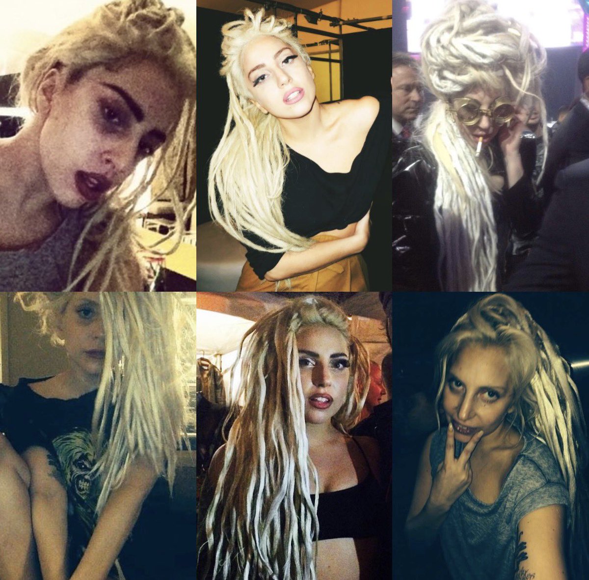 Lady Gaga with dreads, 2013-2014