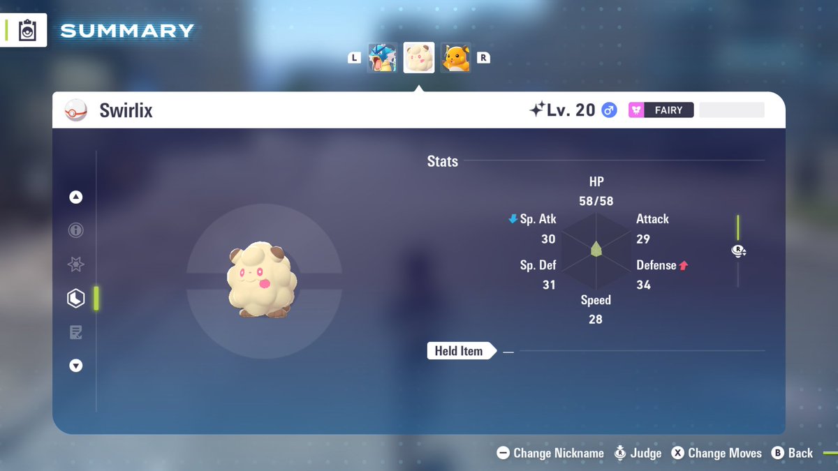 math778's tweet image. Two random full odds shinies today. Swirlix's nature needs to be changed, what nature should I give it? Also Pidgey. #Shinies #PokémonLegendsZA #Pokémon