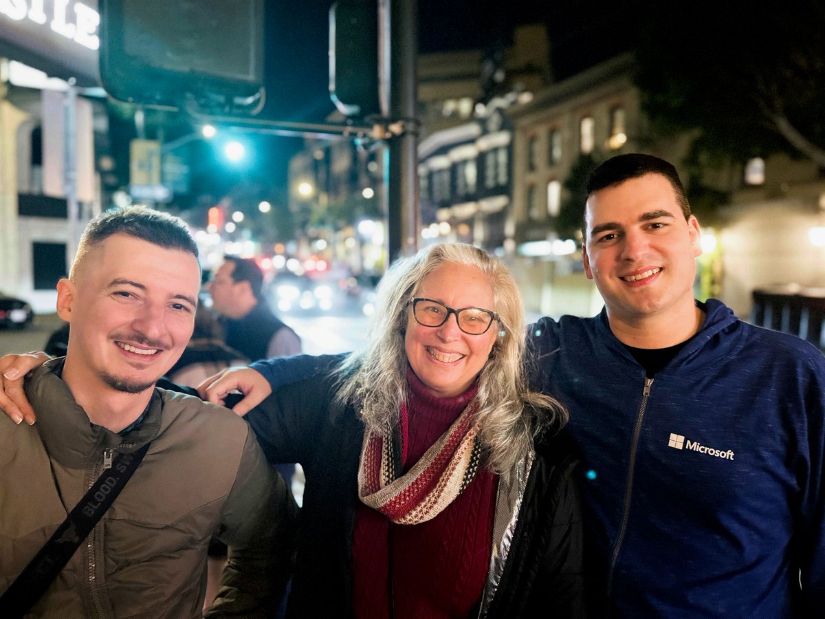 PosetteConf's tweet image. 👀 Seen this week at Ignite, members of #PosetteConf organizing team past &amp;amp; present Aaron Wislang (@as_w), Adam Wolk (@mulander), &amp;amp; Teresa Giacomini (@tgcmn). So fun to meet in person, some for the very first time. 🎉 

PS - CFP is open until Feb 1. 😜 

#postgresql #cfp #friends