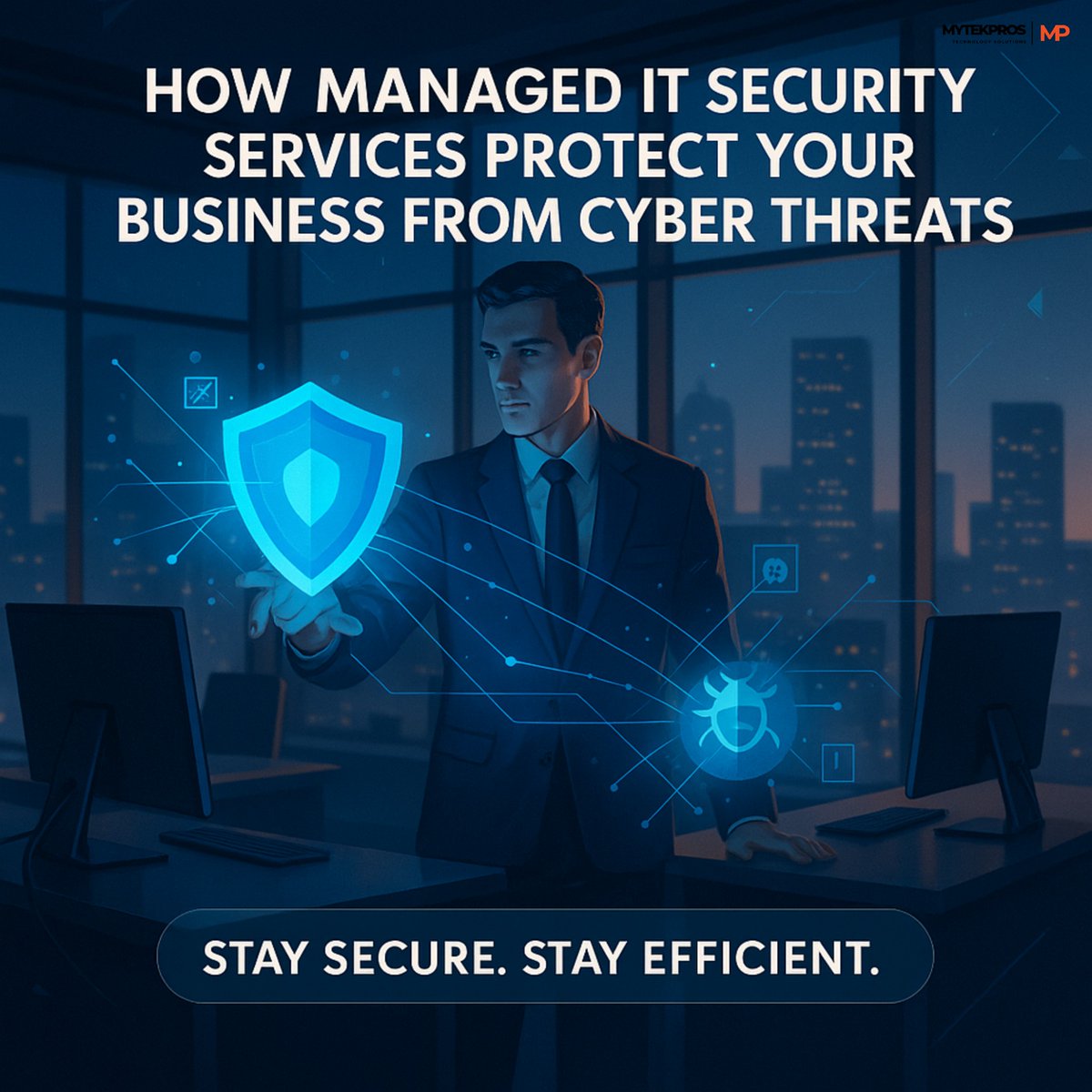 mytekpros's tweet image. Managed IT security services shield your business by detecting threats, ensuring compliance, and maintaining uptime.

#mytekpros #Surveillancesystem #computernetworks #ITservices #lowvoltage #securitysystems #technologyaudits #structurecabling #managedit