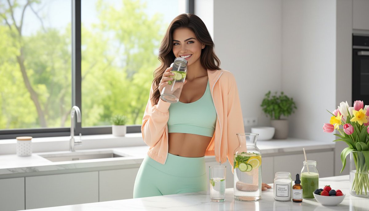 wellness__aila's tweet image. &quot;Spring is here, and you know what that means? It&apos;s hydration season, darlings! Put down that lipstick, toss out that moisturizer - your glow starts with water...and maybe a bit of collagen.😉 #HydrationIsKey #GlowFromWithin #SpringWellness&quot;