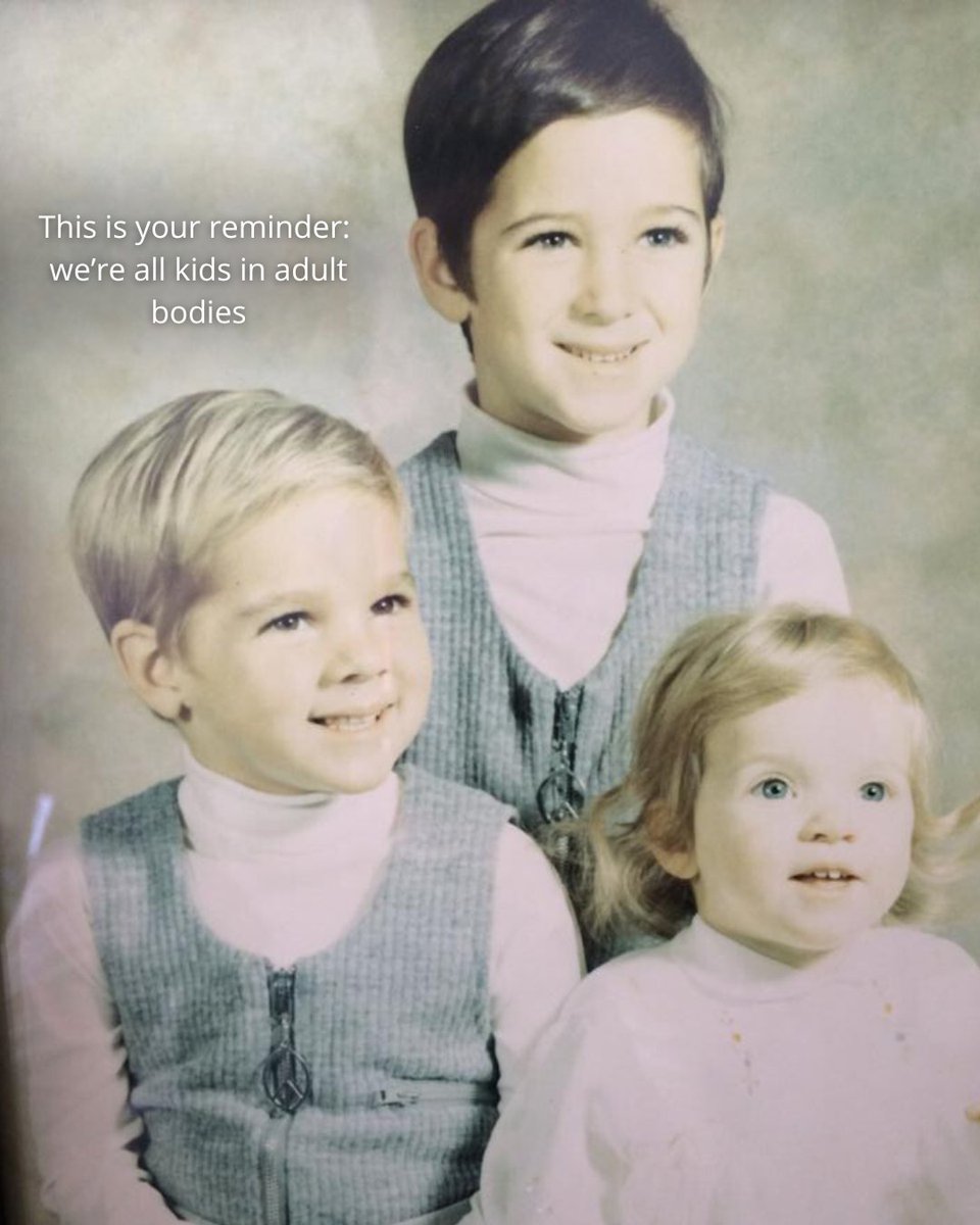 Go easy on yourself — we’re all just kids walking each other home #TBT