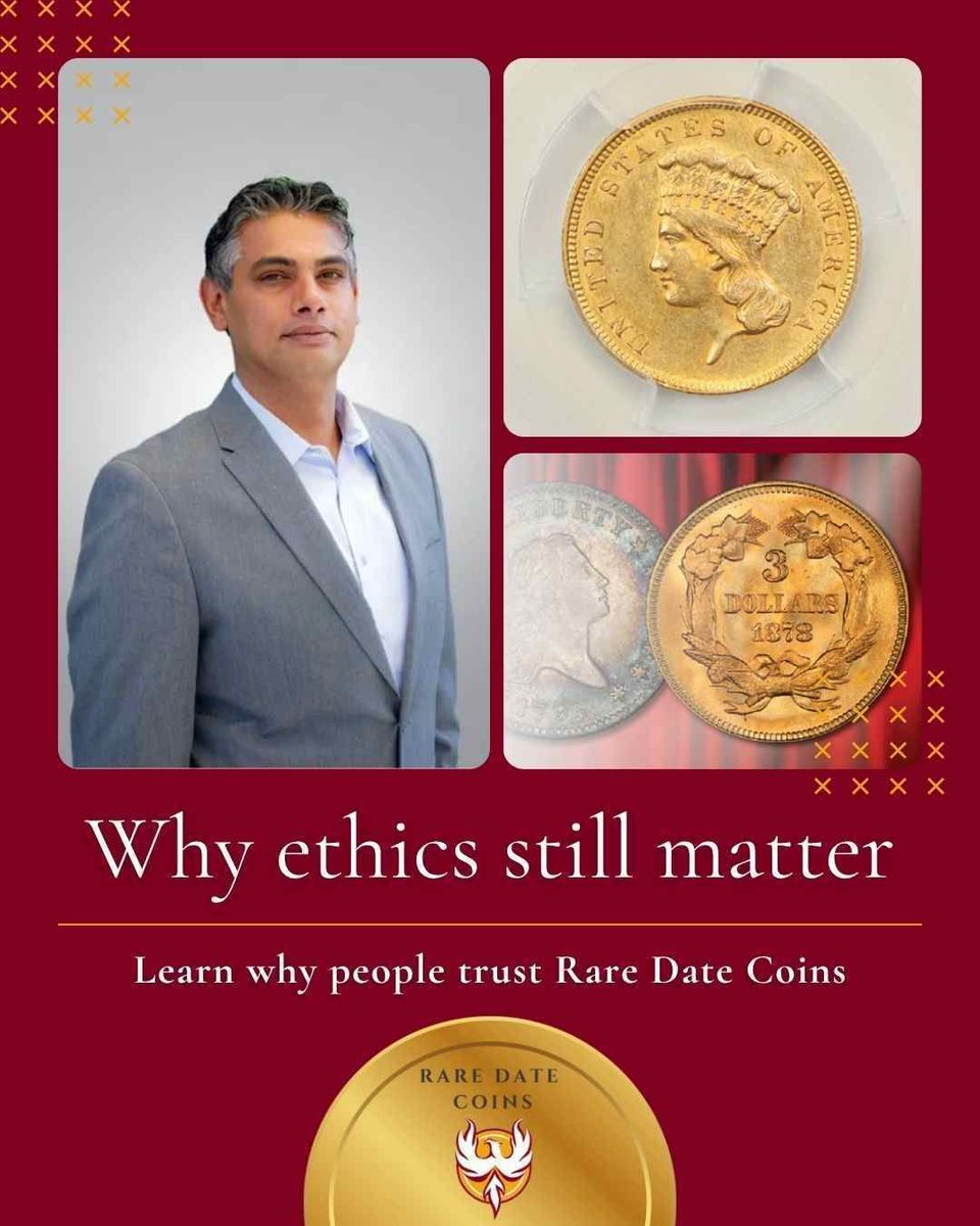 deepc's tweet image. Coins are easy to price – trust isn’t. 
We’re proud PNG members: ethics enforced, credentials earned. 
That’s why collectors trust Rare Date Coins. 
Learn more here: raredatecoins.com/about-us/ 
#EthicalTrading #Numismatics