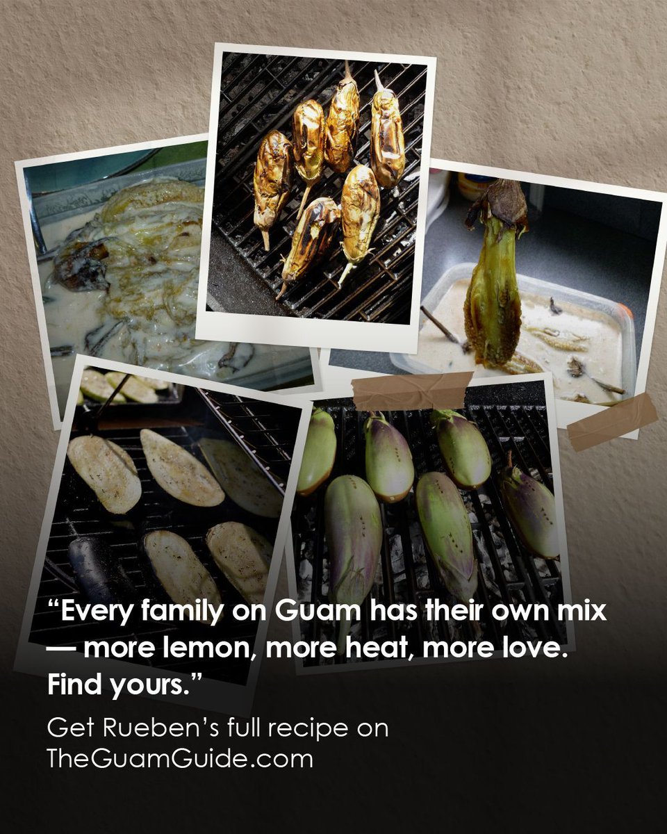 TheGuamGuide's tweet image. 🔥 On Guam, we’ll BBQ anything — even eggplant!

Rueben Olivas of BBQ Guam shares Lechen Biringhenas, a smoky Chamorro dish simmered in coconut milk and tradition.

Read more ➡️ buff.ly/myZE6d5 

#TheGuamGuide #GuamEats #BBQGuam #ChamorroFood #IslandLife