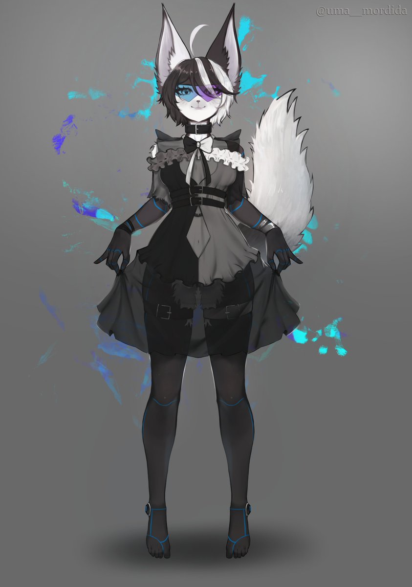 Mew got new comm owo
very pretty meow yes yes very soff~~
it's such an abso-lute pleasure comming Bite again @/Uma__Mordida 
tysm everyone for this wonderful journey💙💜