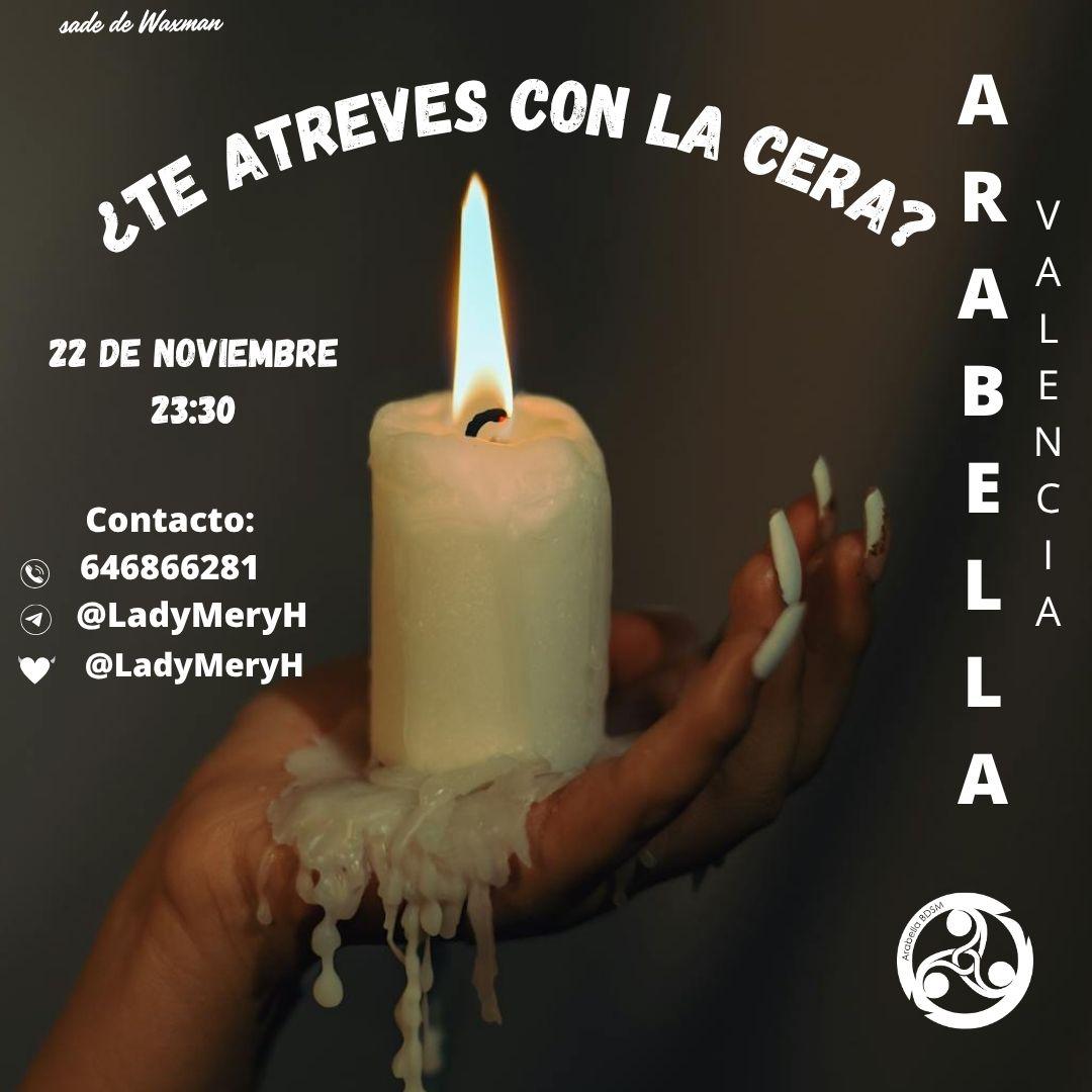 La vela se enciende, la llama baila y una promesa de luz  llena la mazmorra.
Los susurros suenan mientras las sombras juegan al escondite.
La vela será cómplice de la noche junto con los demás juegos programados.
#bdsm