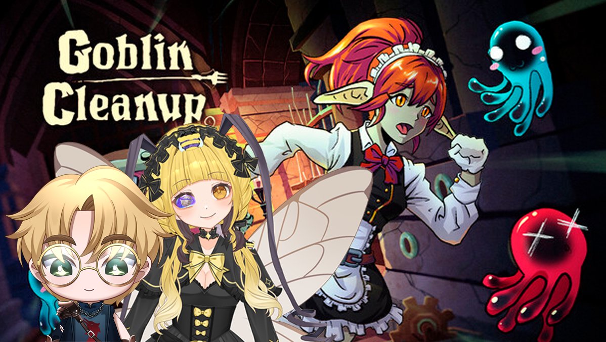 I have no idea what this game is about but I get to be a goblin so that's good enough for me. tonight we're playing Goblin Cleanup with <a href="/honeygalaxbee/">Honey Galaxbee 🐝💫 | ⟣ Reaper ⟢ Out Now | Vtuber</a> !!

goblin deez btw