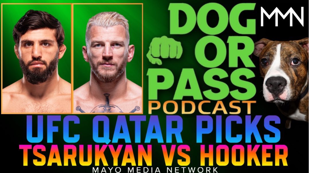 The latest episode of the <a href="/DogOrPassPod/">Dog or Pass Podcast</a> is up, as <a href="/MadLabMMA/">MadLab</a> and I break down our picks and plays for #UFCQatar 

🎧 Listen via podcast: podcasts.apple.com/us/podcast/dog…

📺 Watch via YouTube: youtube.com/live/gkjwCsfAH…
