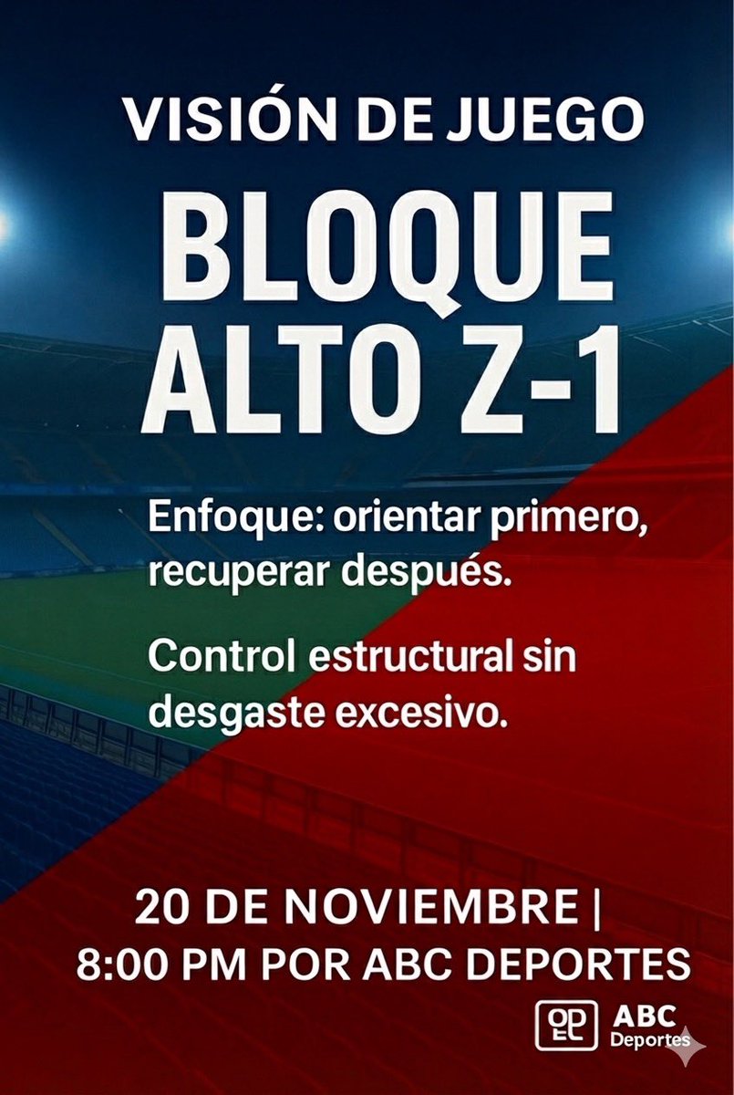 VISIÓN DE JUEGO, HOY, Jueves 20 – 8:00 PM

⚽ Bloque alto Z-1

👉 Cómo evitar que la presión alta se parta en dos
👉 Cómo coordinar la “presión en espejo” sobre los receptores interiores
👉 Cómo diseñar rutas de acoso que obliguen al rival a jugar donde tú quieres
👉 Por qué