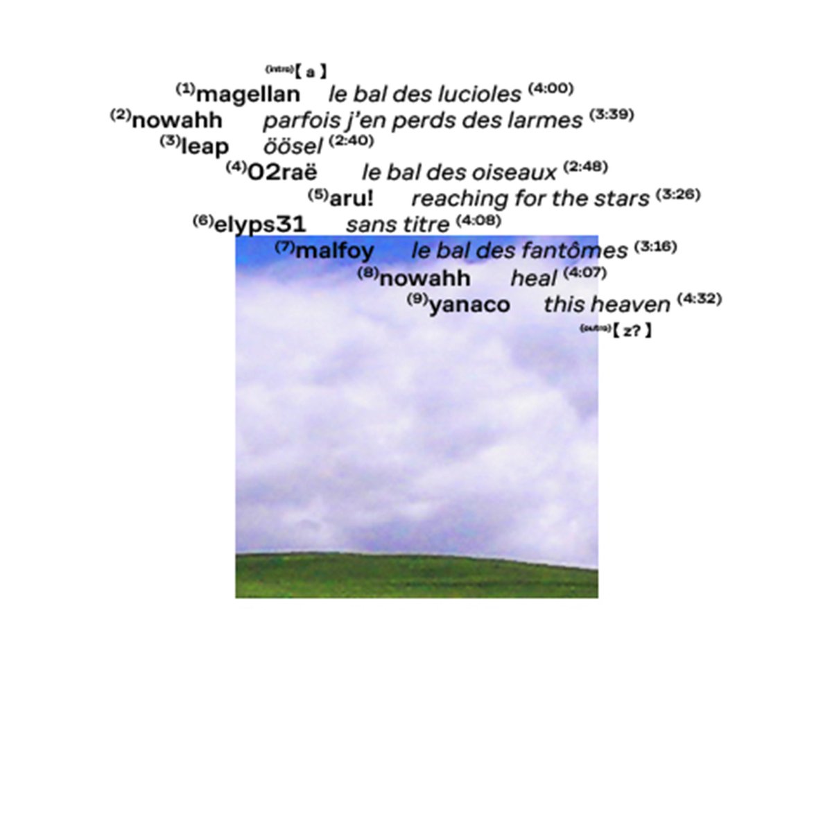 mon premier album « æther: THERAPY » sort le 1er décembre

merci a tous les artistes qui ont compris ma vision et qui m’ont fait confiance : 
<a href="/magellan_music_/">magellan</a> <a href="/nowahhbcc/">nowahh</a> <a href="/dogisgod__/">DogisgoD</a> <a href="/leapwav/">leap</a> <a href="/yessay_777/">yessay777</a> @/aurore.sca <a href="/02raee/">02rae</a> <a href="/aruistrying/">aru!</a> <a href="/_nemohe/">caly</a> <a href="/elyps31/">★Elyps31★</a> <a href="/Malfoysama/">Malfoyandtheants</a> <a href="/yanacco8/">yanaco</a>