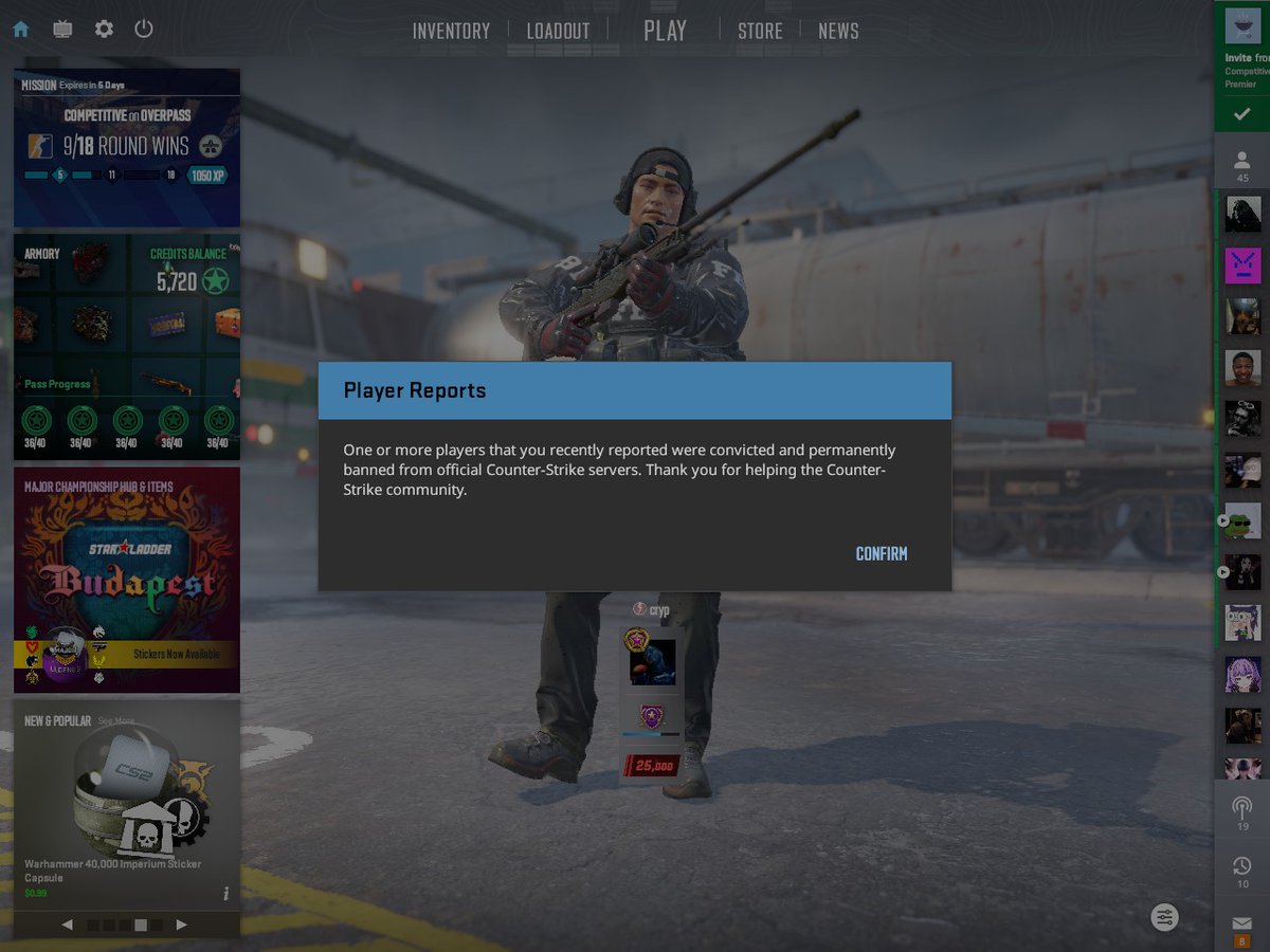 after over 3,000 Valve MM/premier matches in CS2 this is the first time I've seen this message