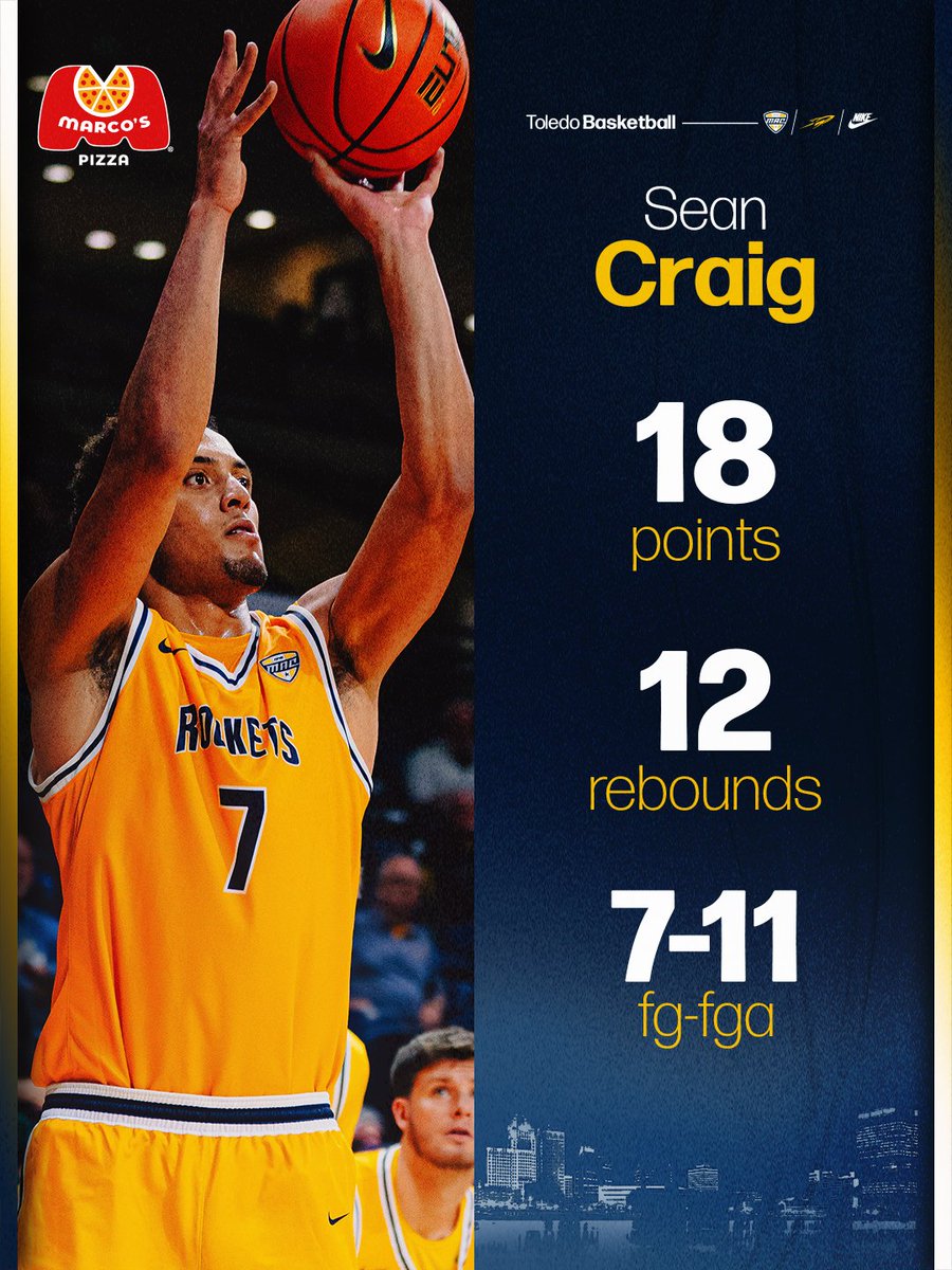 Toledo_MBB's tweet image. Shoutout to @SStacks247 on his first double-double as a Rocket last night!!